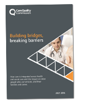 Cover of Building bridges, breaking barriers: Integrated care for older people Building bridges, breaking barriers: Integrated care for older people